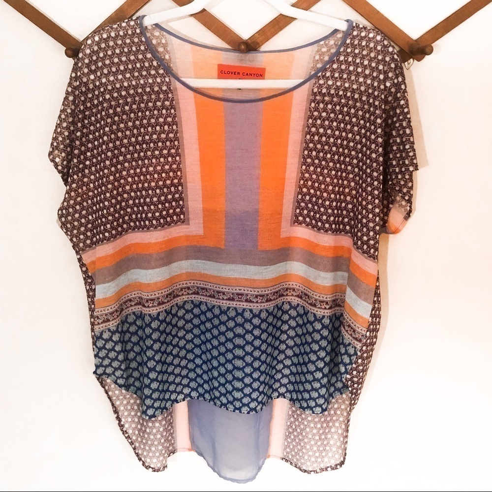 3/$25 🙌🏼 Clover Canyon Patterned Top XS